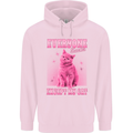 Everyone Sucks Except My Cat Mens 80% Cotton Hoodie Light Pink