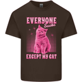 Everyone Sucks Except My Cat Mens Cotton T-Shirt Tee Top Dark Chocolate