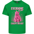 Everyone Sucks Except My Cat Mens Cotton T-Shirt Tee Top Irish Green