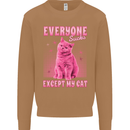 Everyone Sucks Except My Cat Mens Sweatshirt Jumper Caramel Latte