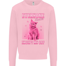 Everyone Sucks Except My Cat Mens Sweatshirt Jumper Light Pink