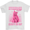 Everyone Sucks Except My Cat Mens T-Shirt 100% Cotton White
