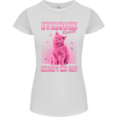 Everyone Sucks Except My Cat Womens Petite Cut T-Shirt White