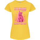 Everyone Sucks Except My Cat Womens Petite Cut T-Shirt Yellow