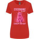 Everyone Sucks Except My Cat Womens Wider Cut T-Shirt Red