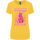 Everyone Sucks Except My Cat Womens Wider Cut T-Shirt Yellow