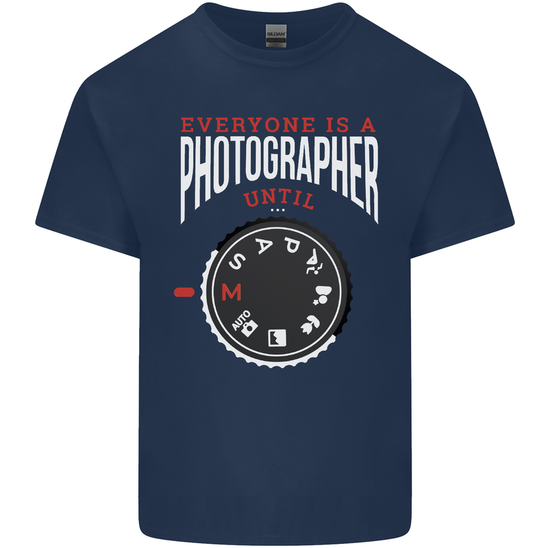 Everyone's a Photographer Until Photography Kids T-Shirt Childrens Navy Blue
