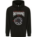 Everyone's a Photographer Until Photography Mens 80% Cotton Hoodie Black
