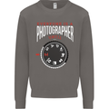 Everyone's a Photographer Until Photography Mens Sweatshirt Jumper Charcoal
