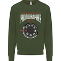 Everyone's a Photographer Until Photography Mens Sweatshirt Jumper Forest Green