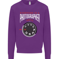 Everyone's a Photographer Until Photography Mens Sweatshirt Jumper Purple