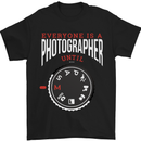 Everyone's a Photographer Until Photography Mens T-Shirt Cotton Gildan Black