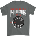 Everyone's a Photographer Until Photography Mens T-Shirt Cotton Gildan Charcoal