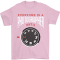Everyone's a Photographer Until Photography Mens T-Shirt Cotton Gildan Light Pink