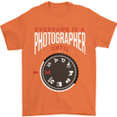 Everyone's a Photographer Until Photography Mens T-Shirt Cotton Gildan Orange
