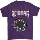 Everyone's a Photographer Until Photography Mens T-Shirt Cotton Gildan Purple
