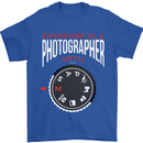 Everyone's a Photographer Until Photography Mens T-Shirt Cotton Gildan Royal Blue