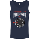 Everyone's a Photographer Until Photography Mens Vest Tank Top Navy Blue