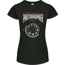 Everyone's a Photographer Until Photography Womens Petite Cut T-Shirt Black