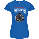 Everyone's a Photographer Until Photography Womens Petite Cut T-Shirt Royal Blue