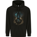 Evil Alien Sorceress Fantasy Witch Halloween Childrens Kids Hoodie Black