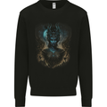 Evil Alien Sorceress Fantasy Witch Halloween Kids Sweatshirt Jumper Black