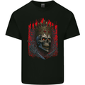 Evil Skull King Heavy Metal Rock Music Kids T-Shirt Childrens Black