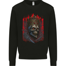 Evil Skull King Heavy Metal Rock Music Mens Sweatshirt Jumper Black