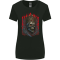 Evil Skull King Heavy Metal Rock Music Womens Wider Cut T-Shirt Black