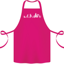 Evolution Motorcycle Motorbike Biker Cotton Apron 100% Organic Pink