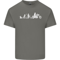 Evolution Motorcycle Motorbike Biker Kids T-Shirt Childrens Charcoal