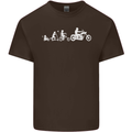 Evolution Motorcycle Motorbike Biker Kids T-Shirt Childrens Chocolate