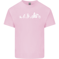 Evolution Motorcycle Motorbike Biker Kids T-Shirt Childrens Light Pink