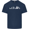 Evolution Motorcycle Motorbike Biker Kids T-Shirt Childrens Navy Blue
