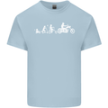 Evolution Motorcycle Motorbike Biker Mens Cotton T-Shirt Tee Top Light Blue