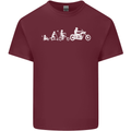 Evolution Motorcycle Motorbike Biker Mens Cotton T-Shirt Tee Top Maroon