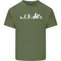 Evolution Motorcycle Motorbike Biker Mens Cotton T-Shirt Tee Top Military Green