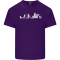 Evolution Motorcycle Motorbike Biker Mens Cotton T-Shirt Tee Top Purple
