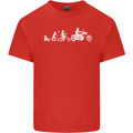 Evolution Motorcycle Motorbike Biker Mens Cotton T-Shirt Tee Top Red