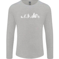 Evolution Motorcycle Motorbike Biker Mens Long Sleeve T-Shirt Sports Grey