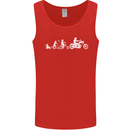 Evolution Motorcycle Motorbike Biker Mens Vest Tank Top Red