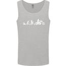 Evolution Motorcycle Motorbike Biker Mens Vest Tank Top Sports Grey
