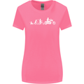 Evolution Motorcycle Motorbike Biker Womens Wider Cut T-Shirt Azalea