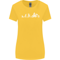 Evolution Motorcycle Motorbike Biker Womens Wider Cut T-Shirt Yellow