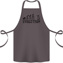 Evolution Photographer Funny Photoraphy Cotton Apron 100% Organic Dark Grey