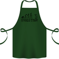 Evolution Photographer Funny Photoraphy Cotton Apron 100% Organic Forest Green