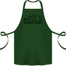 Evolution Photographer Funny Photoraphy Cotton Apron 100% Organic Forest Green