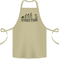 Evolution Photographer Funny Photoraphy Cotton Apron 100% Organic Khaki