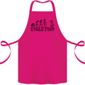Evolution Photographer Funny Photoraphy Cotton Apron 100% Organic Pink