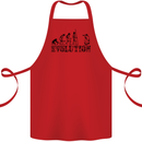 Evolution Photographer Funny Photoraphy Cotton Apron 100% Organic Red